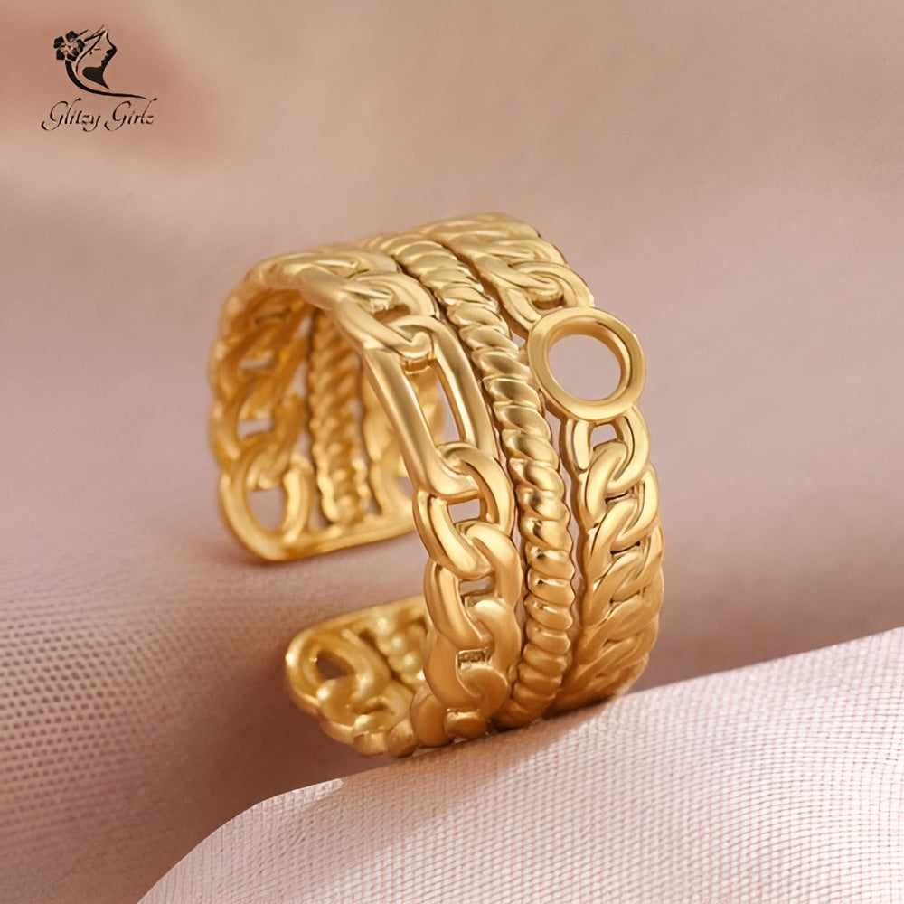 Chain Design Ring
