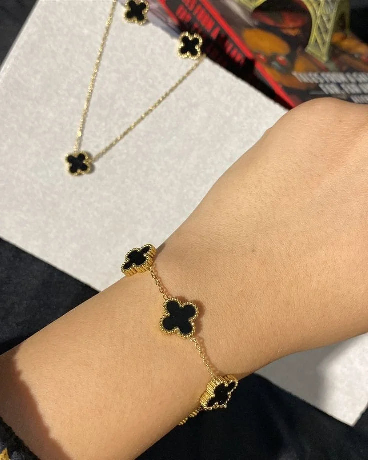 Black Clover Bracelet | Stainless steel