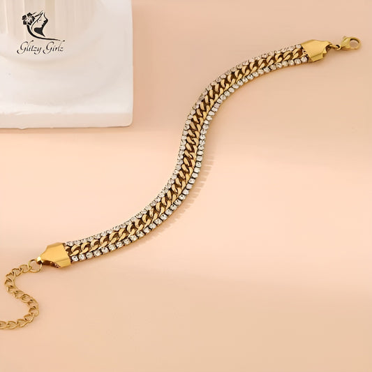 Zircon Chain Bracelet
