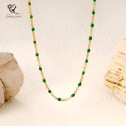 Green Emerald Necklace