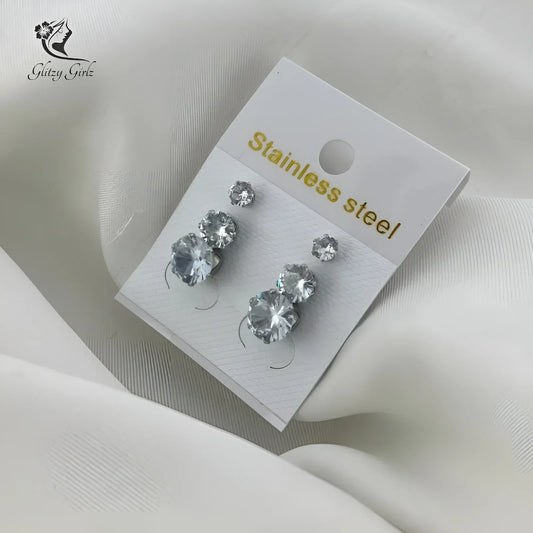 Silver studs | Stainless steel